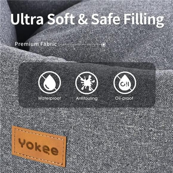 Washable Dog Beds for Small Medium Dogs Cat Bed Waterproof Dog Bed - Picture 2 of 4